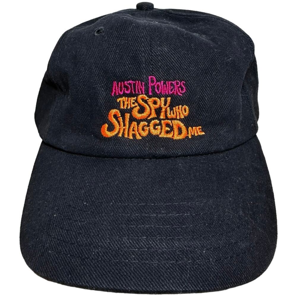 Vintage Austin Powers Baseball Hat Y2K Spy Who Shagged Me Hat Snapback Black